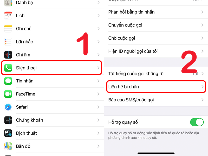 Cài đặt số máy hạn chế trên iPhone